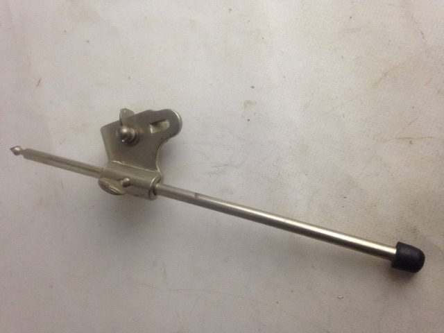 Slingerland Radio King Clamp-On Leg Bass Drum Spur Nickel Vintage 40s USA* — main photograph