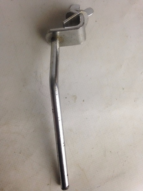 Ludwig Clamp-On Chrome Fixed Leg Bass Drum Spur Vintage 30s USA* — main photograph