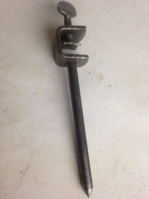 Ludwig Leedy Clamp-On Leg Bass Drum Spur Nickel Vintage 30s USA* — main photograph