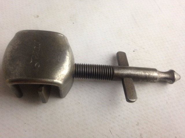 Leedy Bass Drum Clamp-On Spur Vintage 20s Nickel Early American* — main photograph