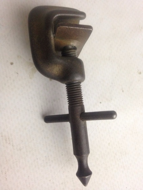 Ludwig Leedy Clamp-On Bass Drum Spur Nickel Vintage 20s Early American Hardware — main photograph