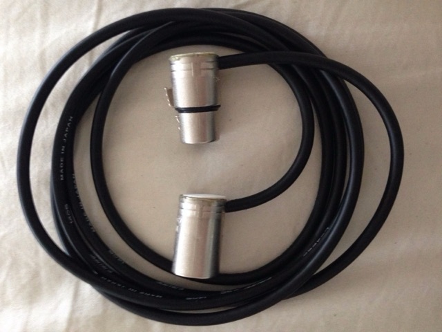 Low Profile Right Angle Mini XLR Balanced Cable - Custom - $50 plus $1/ft — main photograph