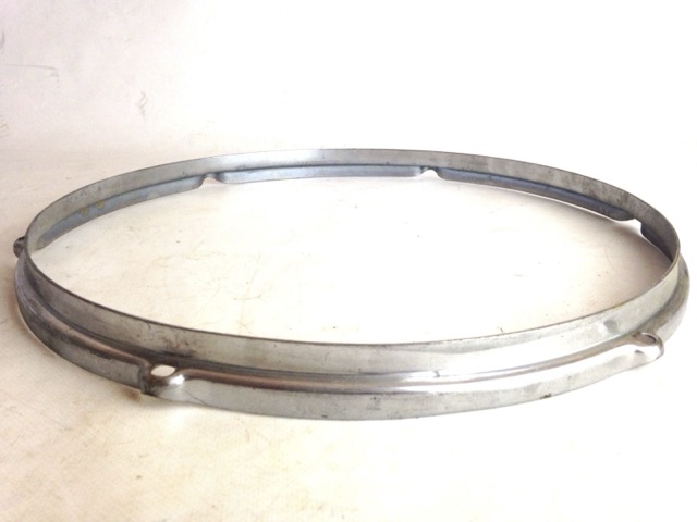 Slingerland 14"Snare Drum/Tom Rim Hoop Chrome Steel 6-Lug 50s Double Flanged — main photograph