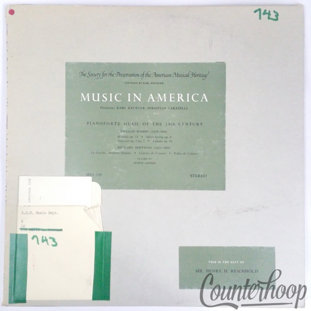 William Mason/Richard Hoffman/Arthur Loesser-Pianoforte Music Of The19th Century — main photograph