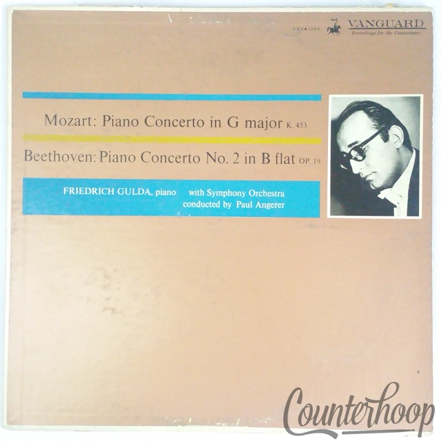 Mozart/Beethoven/Friedrich Gulda/Paul Angerer-Piano Concerto Rare Mono Vanguard — main photograph