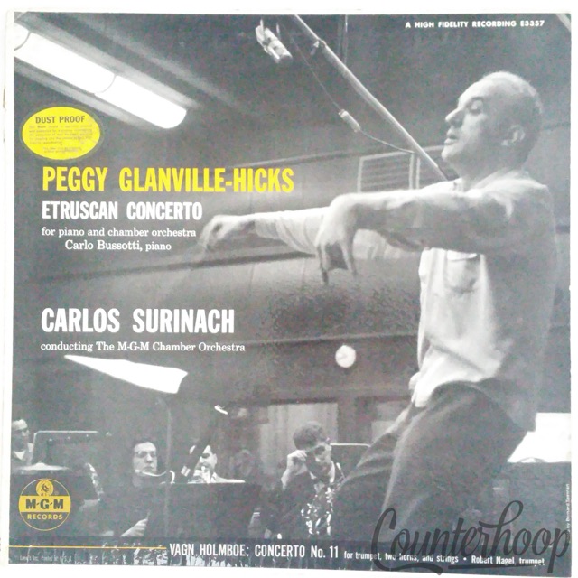 Peggy Glanville-Hicks, Vagn Holmboe – Etruscan Concerto For Piano MGM E3357 VG+ — main photograph