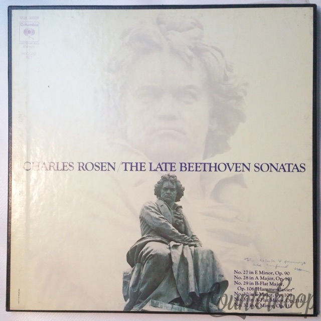 Charles Rosen,Beethoven-The Late Beethoven Sonatas 3LP Box Set Columbia M3X30938 — main photograph