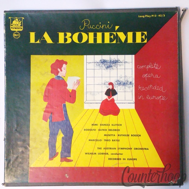 Puccini/Wilhelm Loibner/Austrian Symphony Orchestra-La Boheme 1953 3LP Plymouth — main photograph