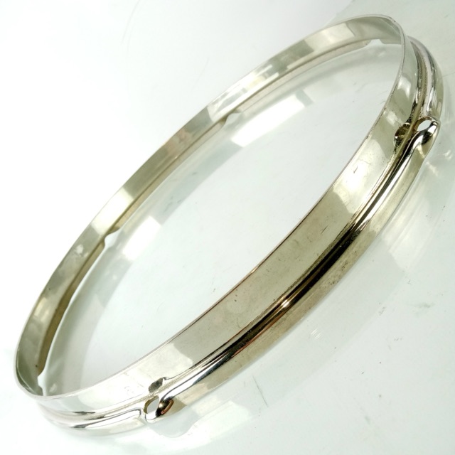 Slingerland13"NOB Radio King Tom Drum Rim/Hoop BRASS Stick-Chopper Double-Flange — main photograph