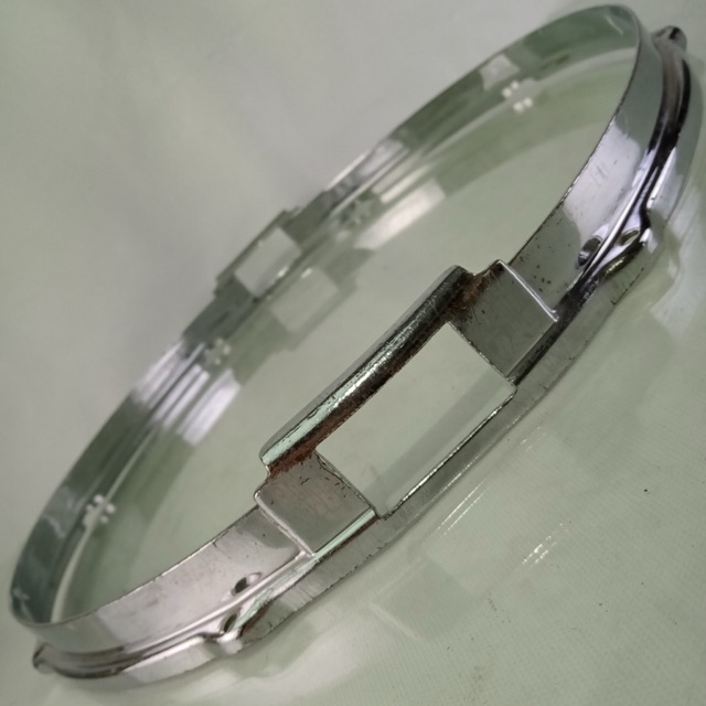 Leedy&Ludwig 15" COB Stick-Chopper Snare Drum Resonant Rim/Hoop 30s Chrome-Brass — main photograph