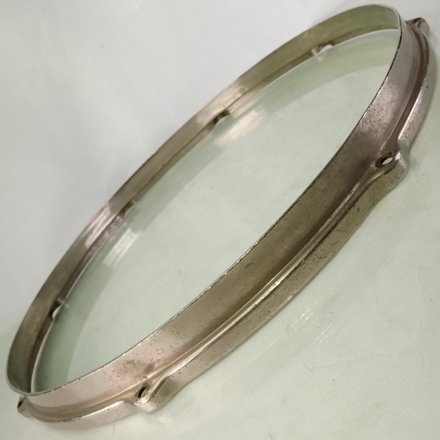 Leedy 15"Brass Double-Flange Snare Drum/Tom Rim/Hoop Stick-Chopper NOB Vintage20 — main photograph