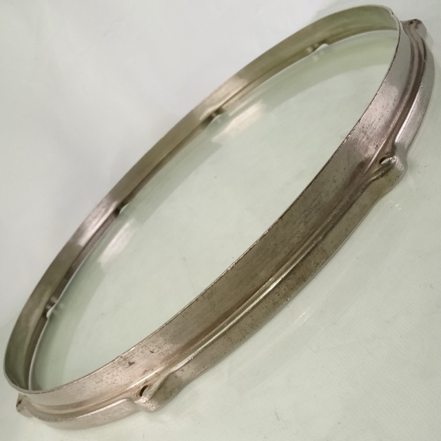 Leedy 15"Double-Flange Snare Drum/Tom Batter Rim/Hoop Stick-Chopper Nickel-Brass — main photograph
