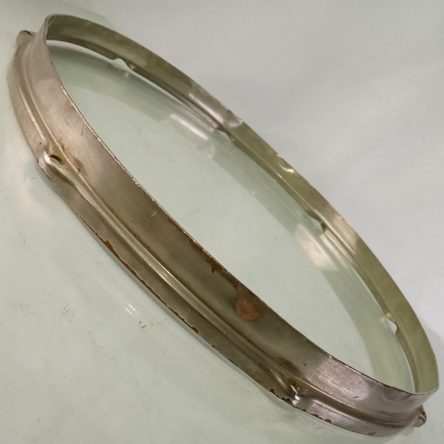 Leedy&Ludwig 15"Brass Double-Flange Snare Drum/Tom Batter Rim/Hoop Stick-Chopper — main photograph