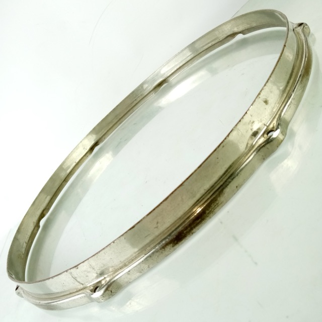 Leedy&Ludwig 15"Brass Double-Flange Snare Drum/Tom Batter Rim/Hoop Stick-Chopper — main photograph