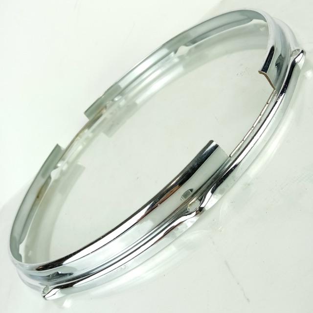 Slingerland 14"Chrome-BRASS 8Lug Stick-Saver Snare Drum Resonant COB Rim/Hoop60s — main photograph