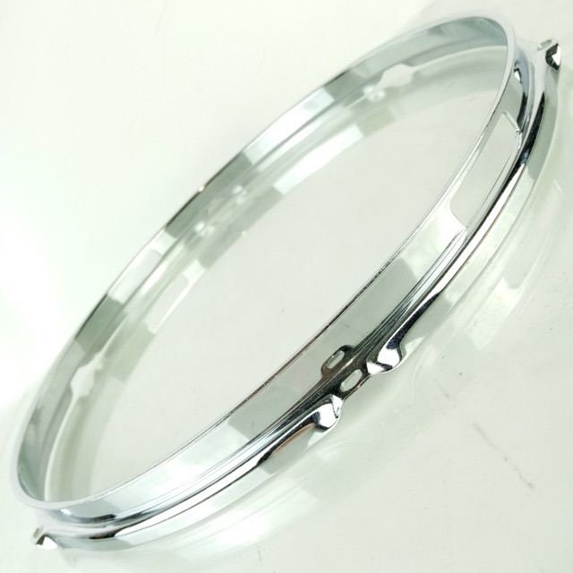 Ludwig 14" Chrome-BRASS 6Lug Triple-Flange Pioneer Snare Drum Resonant Rim/Hoop — main photograph