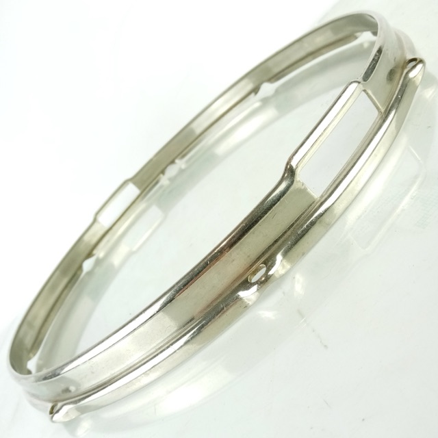 Slingerland 14" 8Lug Nickel-BRASS Stick-Saver Snare Drum Resonant Rim Radio King — main photograph