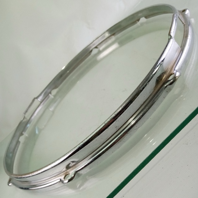 Slingerland 15"COB BRASS Stick-Saver Snare Drum Resonant Rim/Hoop Chrome 8Lug60s — main photograph