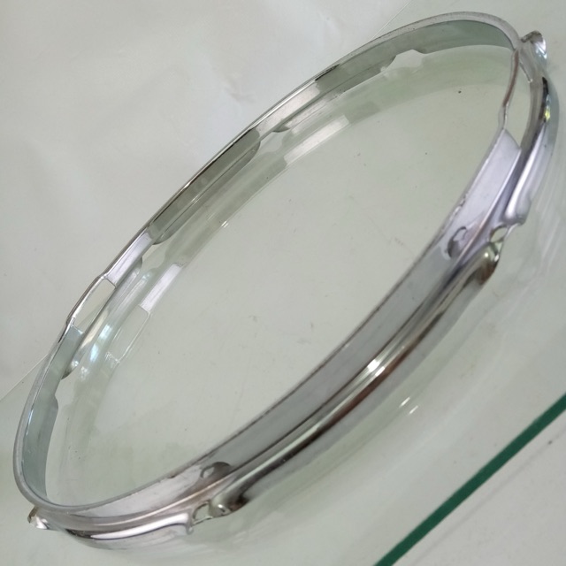 Ludwig 15"COB BRASS Triple-Flange Snare Drum Chrome Resonant Rim/Hoop 8Lug50-60s — main photograph