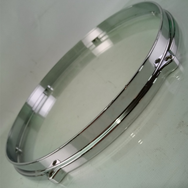 Milestone 12" Die-Cast 6-Lug Tom Drum Rim Hoop Vintage 80s Chrome Tempus Canada — main photograph