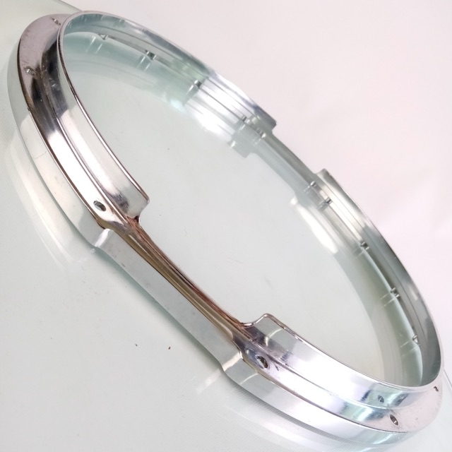 Yamaha 14"12Lug Resonant Snare Drum Rim/Hoop Die-Cast Aluminum Marching Japan80s — main photograph