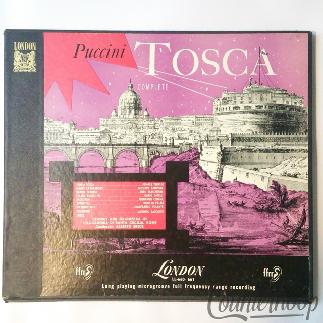 Renata Tebaldi/Puccini/Alberto Erede/Rome -Tosca 2LP London LL660/661 78RPM — main photograph
