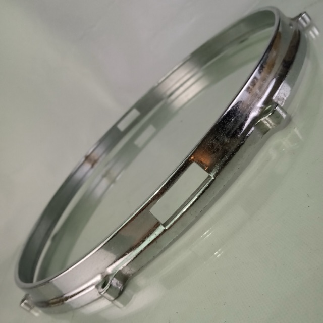 Ajax 14" Die-Cast Snare Drum Resonant Side 8-Lug Rim/Hoop Chrome Vintage 60s — main photograph