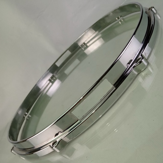 Carlton 14" Die-Cast Snare Drum Resonant Side 8-Lug Rim/Hoop Chrome Vintage 60s — main photograph