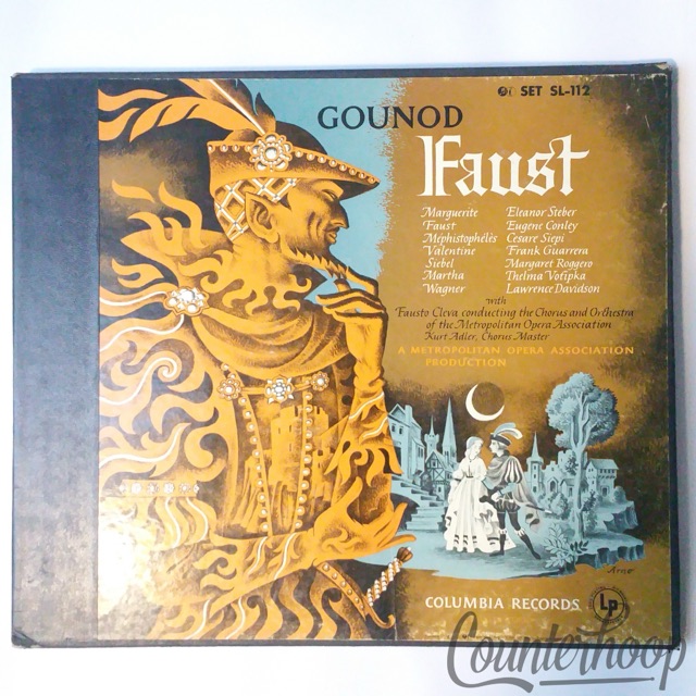 Steber/Conley/Siepi/Votipka/Roggero/Guarrera/Davidson-Faust VG+1952 3LP Columbia — main photograph
