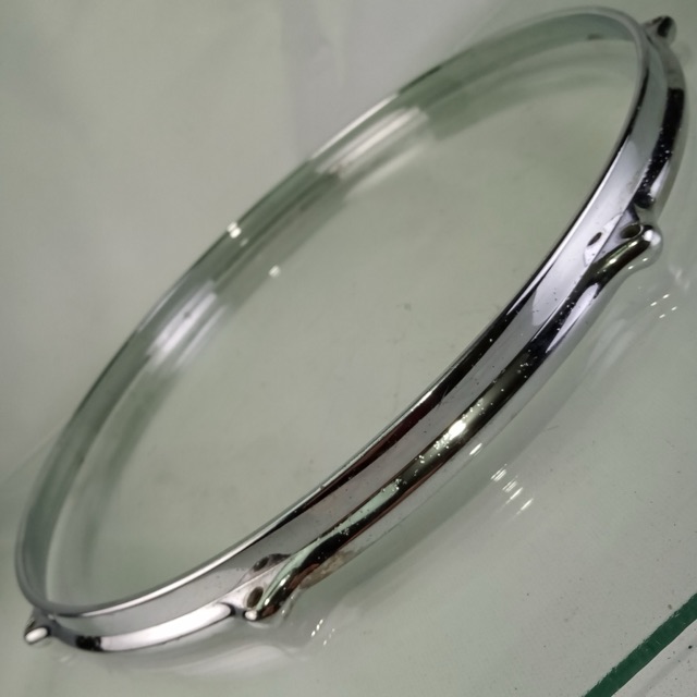 Premier 14" Die-Cast 8-Lug Snare Drum/Floor Tom 60-70s Batter Rim/Hoop Chrome UK — main photograph