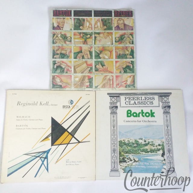 3LP Bela Bartok Lot -Fritz Reiner/Chicago Symphony/Reginald Kell-Decca/Orchestra — main photograph