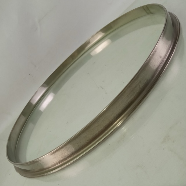 Slingerland 12"Single-Flange Tom Drum NOB Batter Rim/Hoop Brass Nickel RadioKing — main photograph