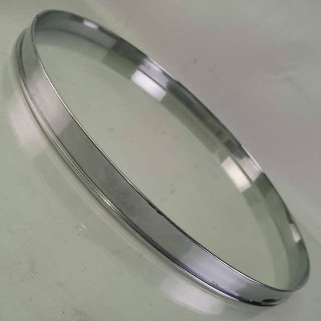 Gretsch 12" COB Single-Flange Broadkaster Tom Drum Batter Rim/Hoop Chrome-Brass — main photograph