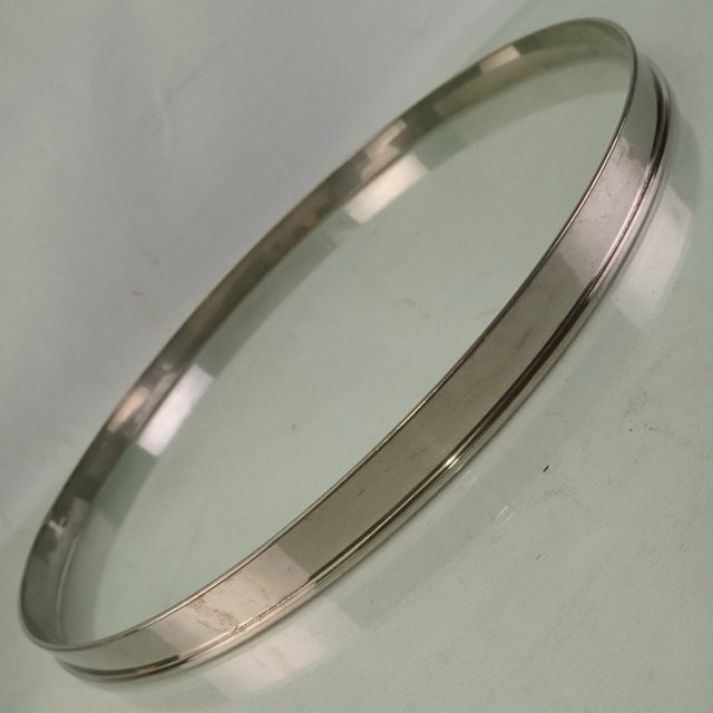 Gretsch 13" Broadkaster Single-Flange Tom Drum Batter Rim/Hoop Nickel-Brass NOB — main photograph