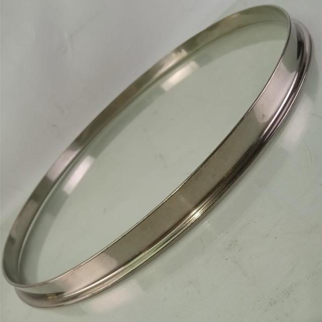 Slingerland 13" Single-Flange Tom Drum NOB Batter Rim/Hoop Brass Nickel — main photograph