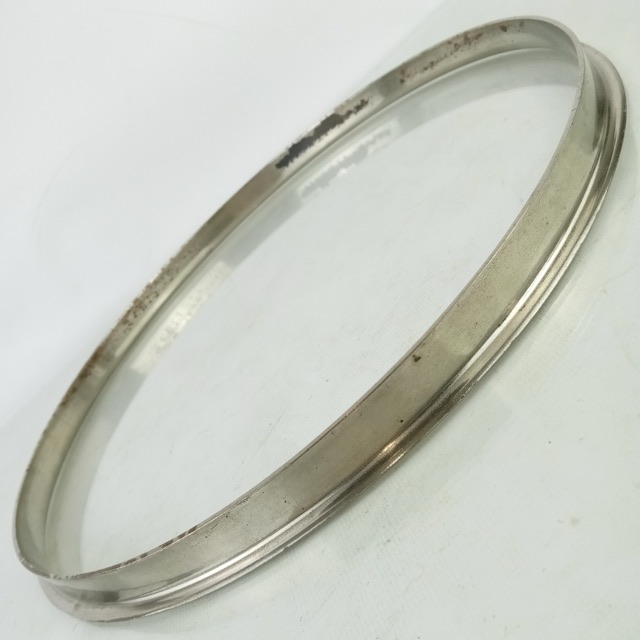 Slingerland 13"Nickel-Brass Tom Drum Batter Rim/Hoop Single-Flange Stick-Chopper — main photograph