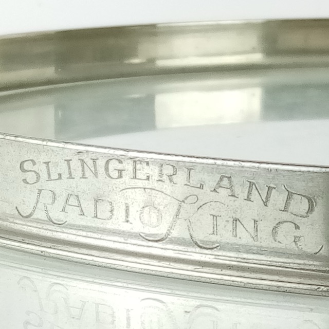 Slingerland 13"NOB Radio King ENGRAVED Single-Flange Tom Drum Batter Rim/Hoop US — main photograph