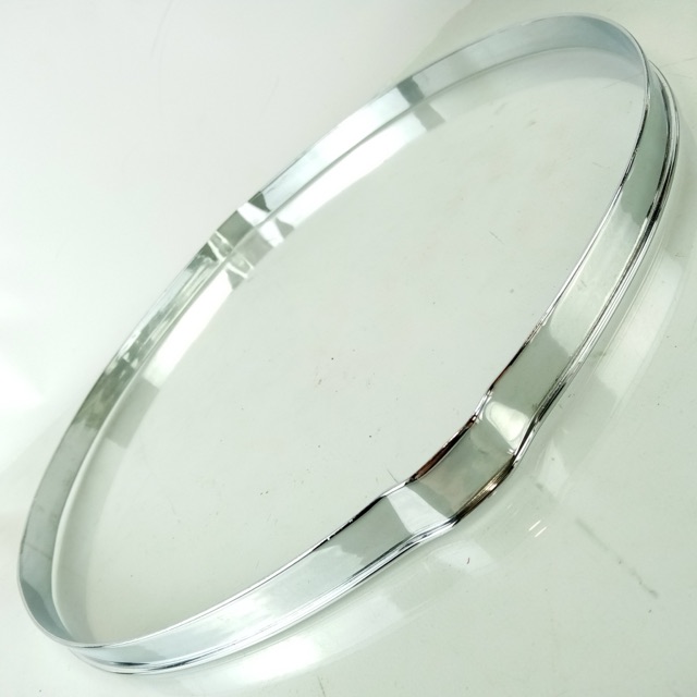 Gretsch 14" Single-Flange Snare Drum Resonant Rim/Hoop Chrome-Brass Broadkaster — main photograph