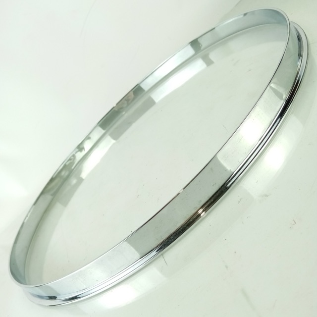 Slingerland 14" COB Single-Flange Snare/Floor Tom Drum Rim/Hoop Chrome-Brass USA — main photograph