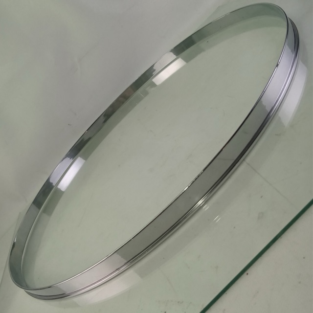 Gretsch 18"Single-Flange Broadkaster Floor Tom Drum Batter Rim/Hoop Chrome-Brass — main photograph