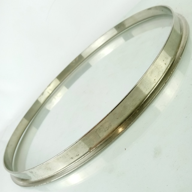 Slingerland 13"Single-Flange Stick-Chopper Nickel-Brass Tom Drum Batter Rim/Hoop — main photograph