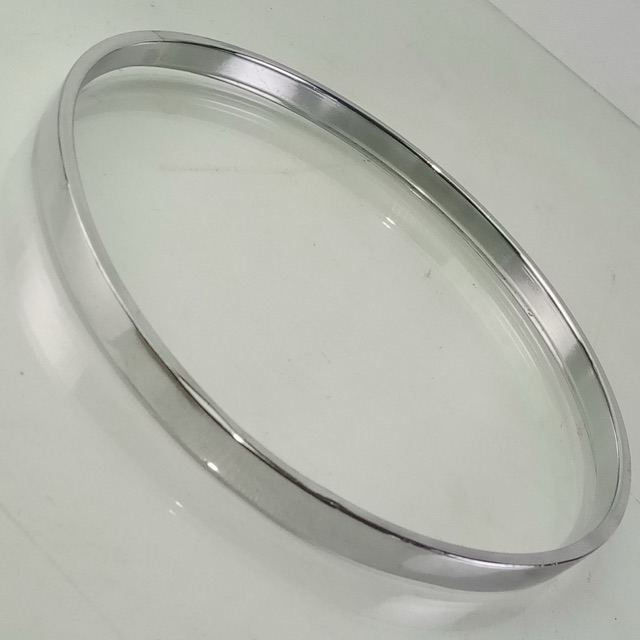 Gretsch 7" Straight Tom Drum Batter Rim/Hoop Brass COB Chrome Vintage 40s 4.3mm — main photograph