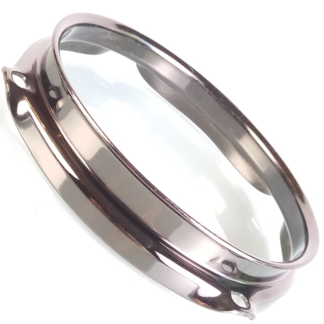 6" Triple-Flange Black Nickel Tom Drum Batter/Resonant Rim/Hoop 4Lug Pearl? — main photograph