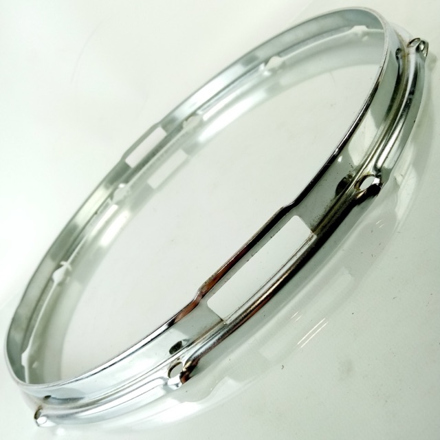 Slingerland 15"10Lug 70s TDR/Deluxe Concert King Snare Drum Resonant Rim/Hoop SS — main photograph