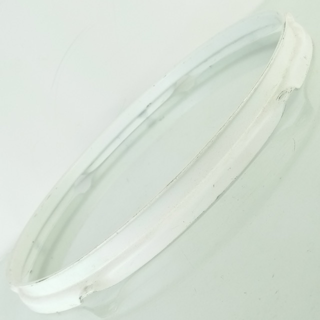 Ludwig 13"6Lug Tom Drum 2.3mm Batter Rim/Hoop White Powder-Coat Triple Flange — main photograph