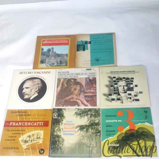 8LP Classical Beethoven/Toscanini/Ansermet/Francescatti/Serkin/Ormandy/Spohr+Lot — main photograph