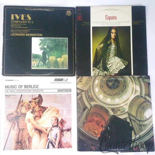 5LP Leonard Bernstein Lot-Charles Ives/Espana/Music Of Berlioz/Requiem/France+++ — main photograph