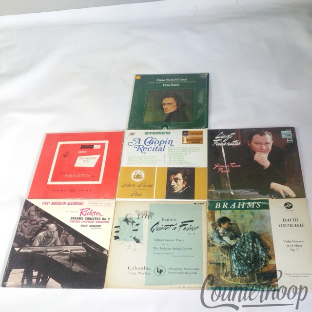 9LP Classical Piano Chopin/Liszt/Brahms/Rubinstein/Katin/Richter/Curzon/Oistrakh — main photograph