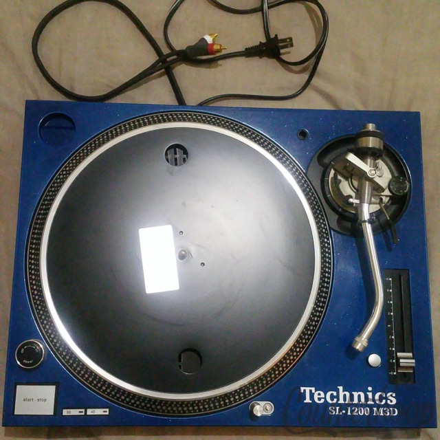 Technics SL1200 M3D Turntable DJ Henray Custom Blue Direct Drive Record Player* — main photograph