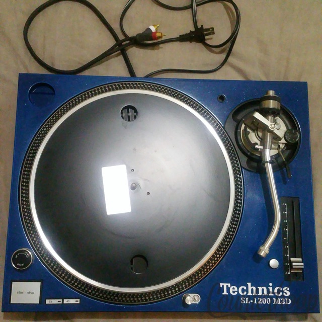 Technics SL1200 M3D Turntable DJ Henray Custom Blue Direct Drive Record Player* — main photograph